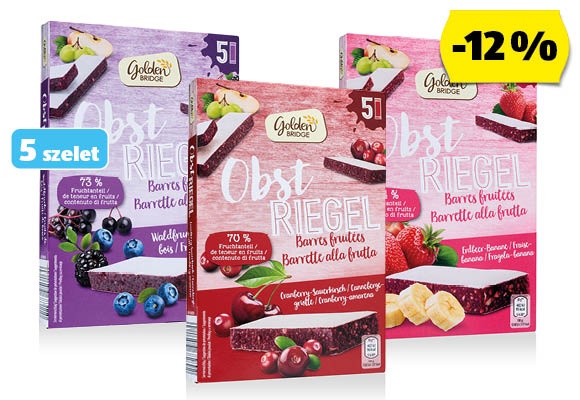 GOLDEN BRIDGE Gyümölcsszelet, 150 g/doboz