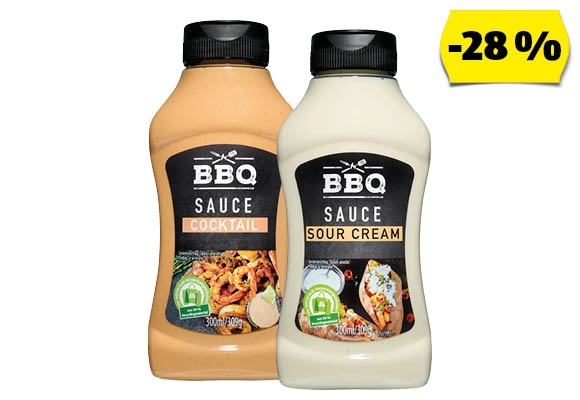 BBQ Ínyenc szószok, 300 ml/flakon