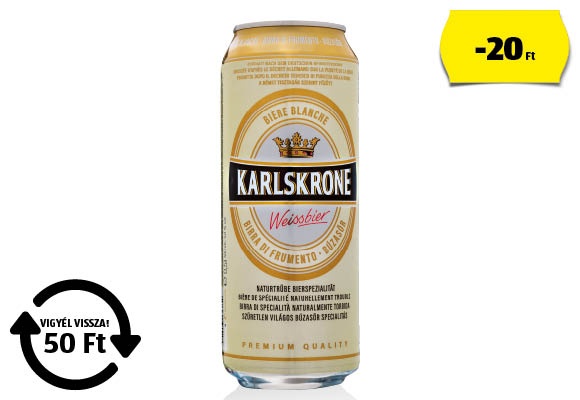 KARLSKRONE Búzasör, 0,5 l/doboz