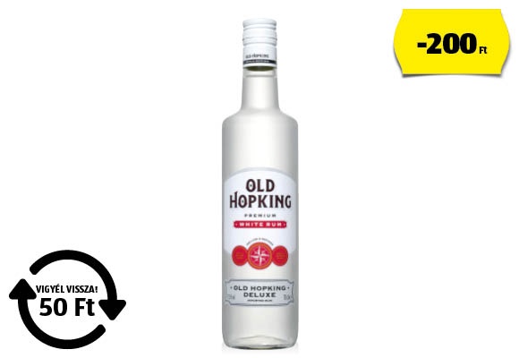 OLD HOPKING Fehér rum, 0,7 l/üveg