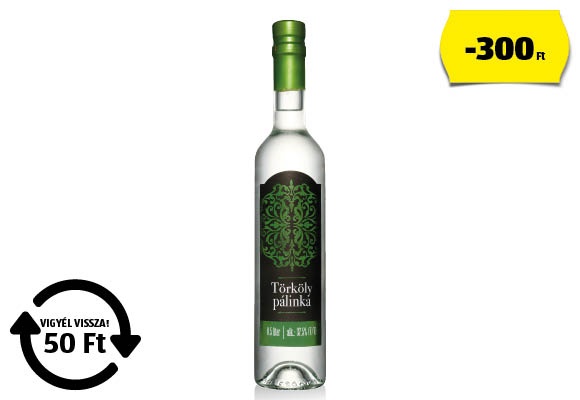 Törkölypálinka, 0,5 l/üveg
