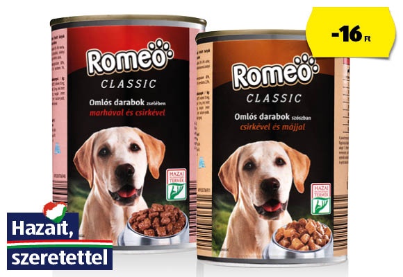 ROMEO Kutyaeledel, 415 g/doboz