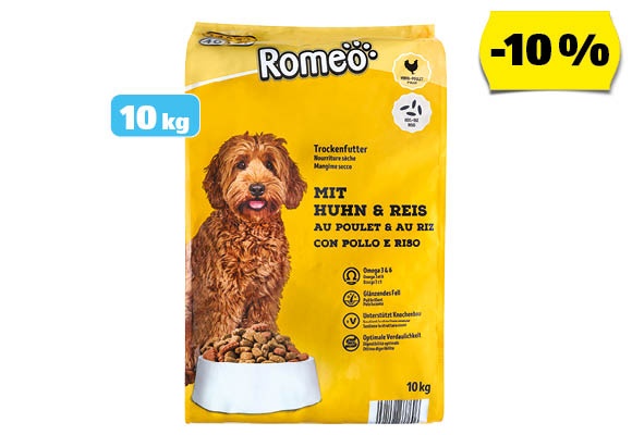 ROMEO Száraz kutyaeledel, 10 kg/csomag