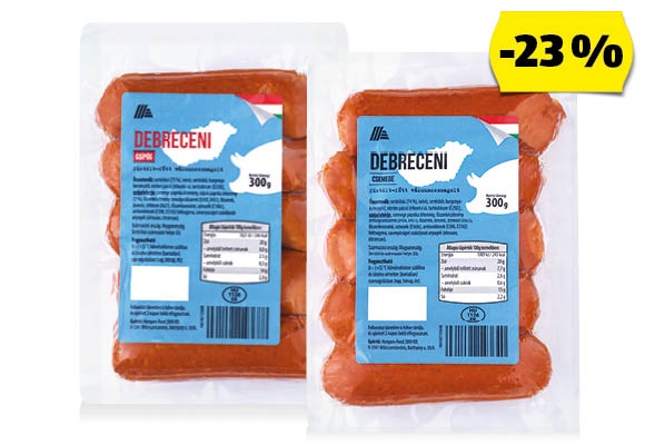 Debreceni, 300 g/csomag
