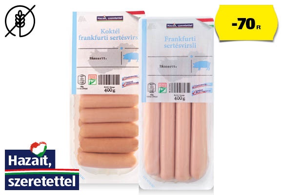 Frankfurti virsli, 400 g/csomag