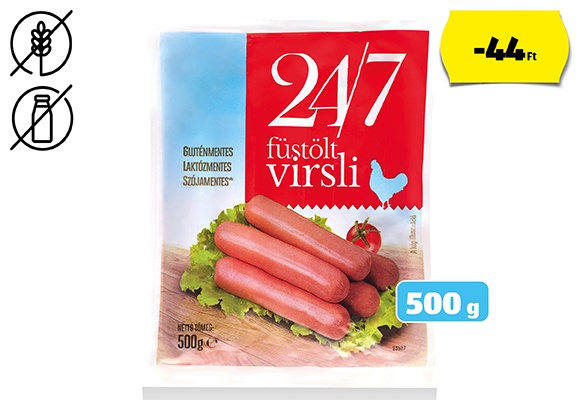 24/7 Baromfivirsli, 500 g/csomag 