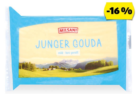 MILSANI Gouda sajt, 450 g/darab