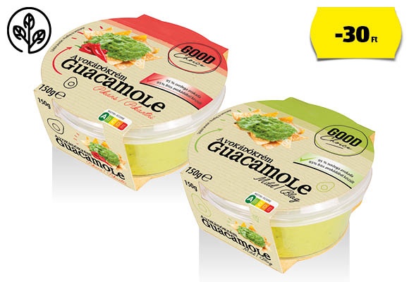 GOOD CHOICE Guacamole, 150 g/tégely