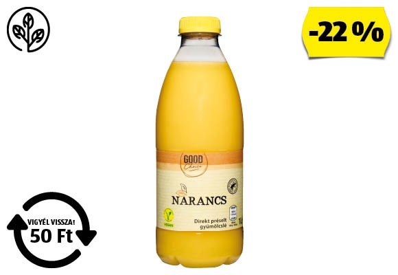 GOOD CHOICE Narancslé, 1 l/palack