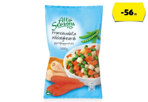 ALL SEASONS Franciasaláta-keverék, 1 kg/csomag