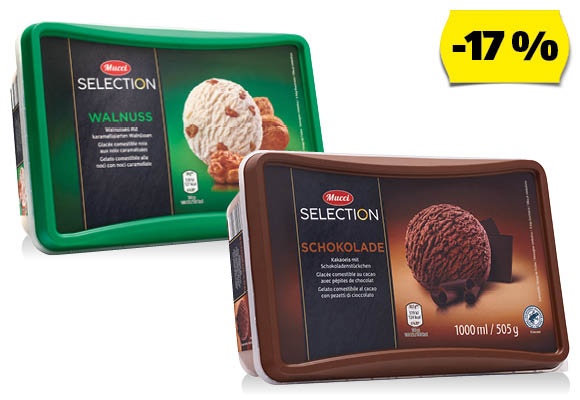 MUCCI Prémium jégkrém, 1 000 ml/doboz