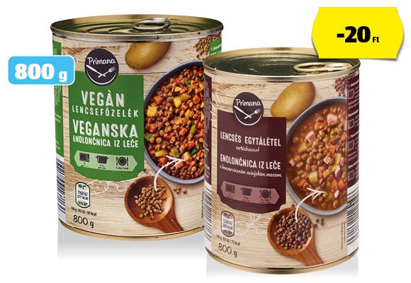 PRIMANA Egytálétel, 800 g/doboz