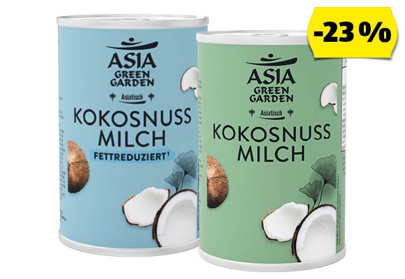 ASIA GREEN GARDEN Kókusztej, 400 ml/doboz