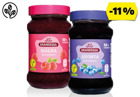 GRANDESSA Extradzsem, 450 g/üveg