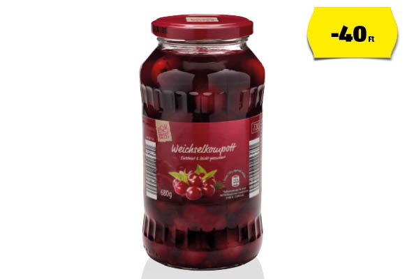 SWEET VALLEY Meggybefőtt, 680 g (350 g)/üveg 