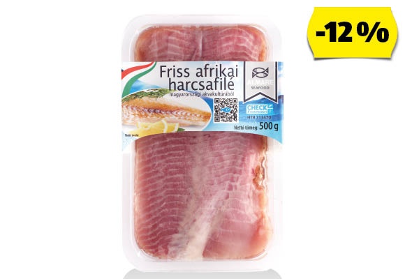 ALMARE SEAFOOD Friss afrikai harcsafilé, 500 g/tálca