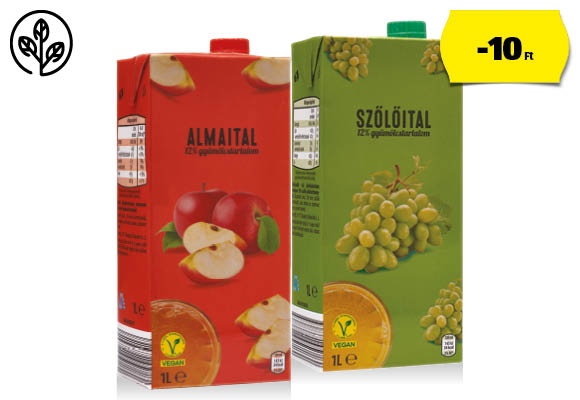 Gyümölcsital, 1 l/doboz