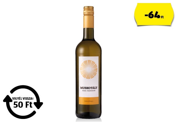 Muskotály, 0,75 l/üveg