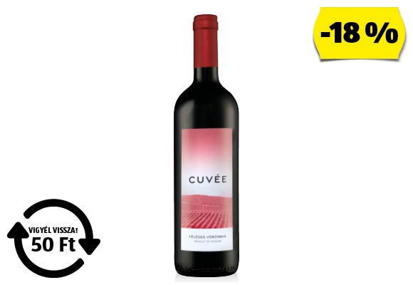 Vörösbor, 0,75 l/üveg