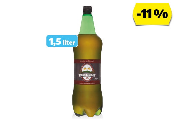 SIXTUSBRÄU Világos sör, 1,5 l/palack