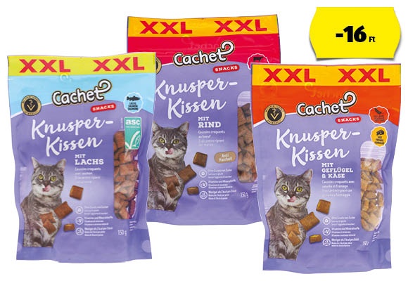 CACHET Ropogós párnácskák, 150 g/csomag