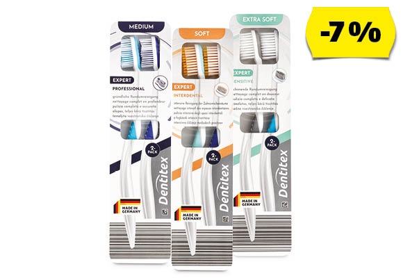 DENTITEX Prémium fogkefe, 2 darab/csomag