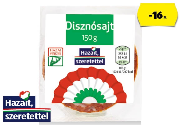 KOKÁRDÁS Disznósajt, 150 g/csomag