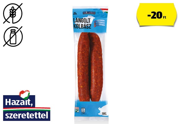 Lángolt kolbász, 300 g/csomag
