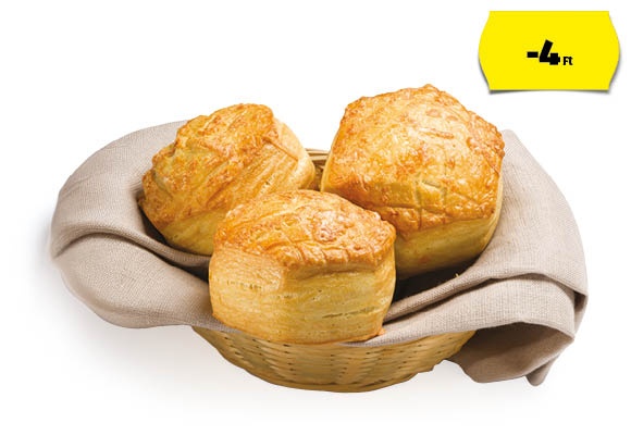 AZON MELEGÉBEN Sajtos pogácsa, 77 g/darab