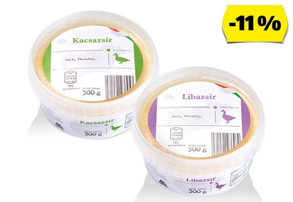 Libazsír vagy kacsazsír, 300 g/doboz