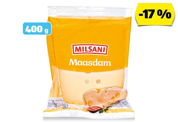 MILSANI Maasdam, 400 g/darab