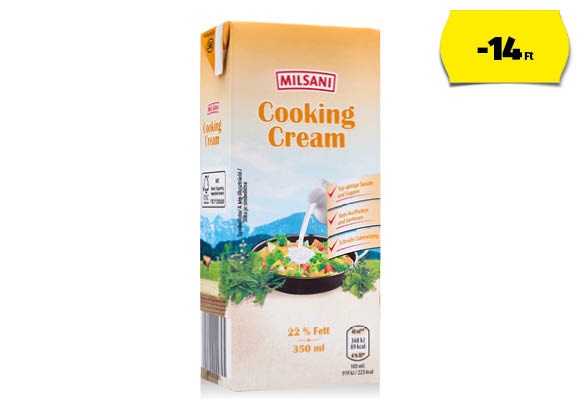 MILSANI Főzőtejszín, 350 ml/doboz