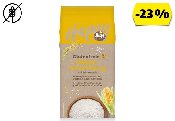 HAPPY HARVEST Gluténmentes liszt, 1 kg/csomag