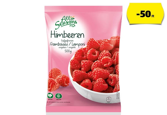 ALL SEASONS Málna, 500 g/csomag 