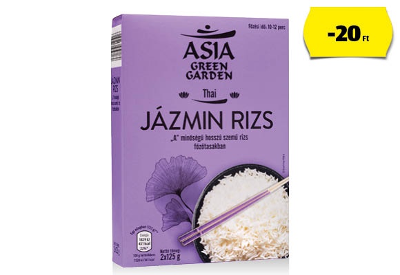 ASIA GREEN GARDEN Jázminrizs, 250 g/doboz