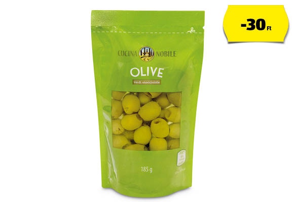 CUCINA NOBILE Zöld olívabogyó, 185 g (85 g)/csomag
