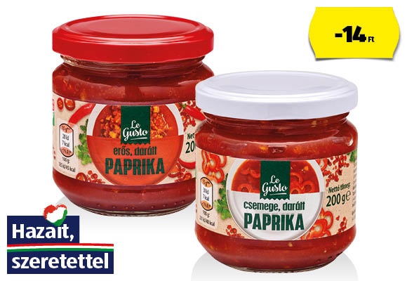 LE GUSTO Darált paprika, 200 g/üveg