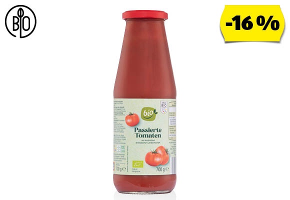 BIO Passzírozott paradicsom, 700 g/üveg
