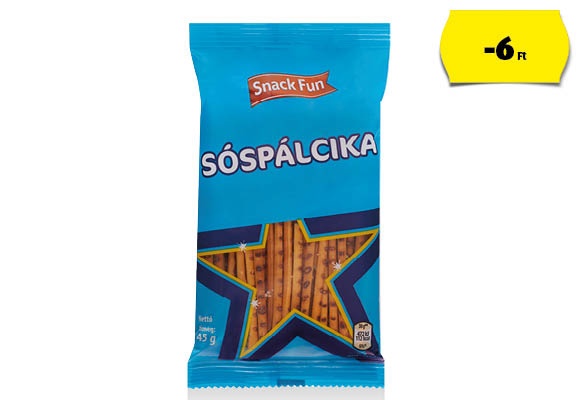SNACK FUN Sós pálcika, 45 g/csomag