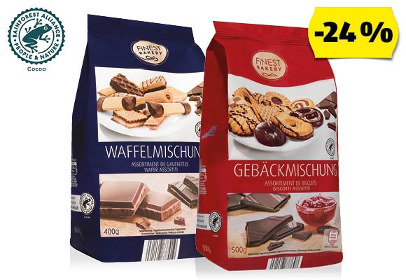FINEST BAKERY Süteményválogatás, 500 g vagy 400 g/csomag