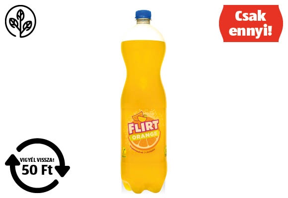 FLIRT Szénsavas üdítőital, 1,5 l/palack