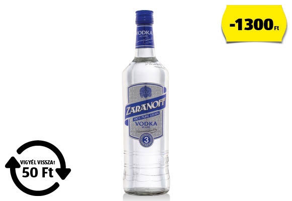 ZARANOFF Vodka, 0,7 l/üveg