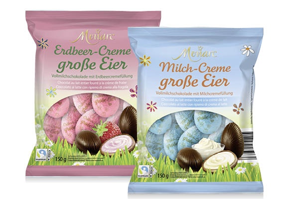 MONARC Tejcsokoládé-tojás krémtöltelékkel, 150 g/csomag