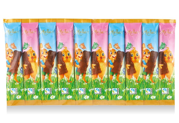 MONARC Húsvéti pálcikás tejcsokoládé, 10 x 15 g/csomag