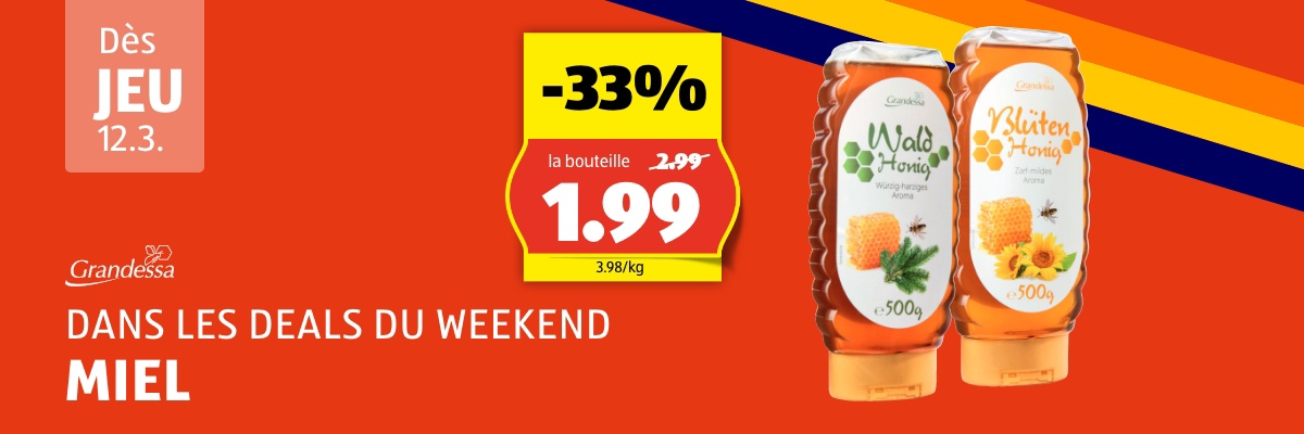WeekendDeal dès jeudi, 12.3.