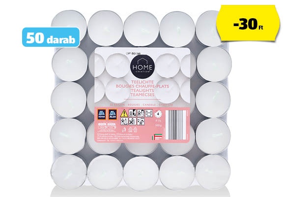 HOME CREATION Teamécses, 50 darab/csomag