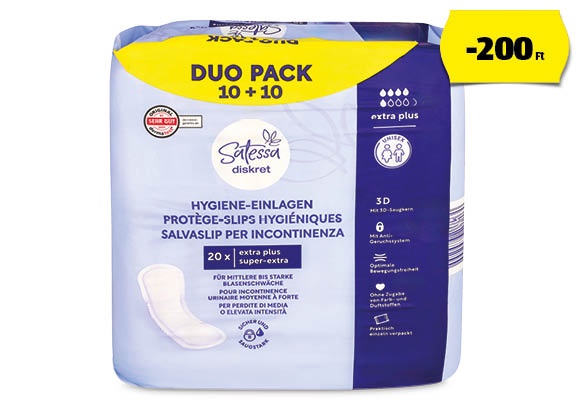 SATESSA Inkontinencia betét, 20 darab/csomag