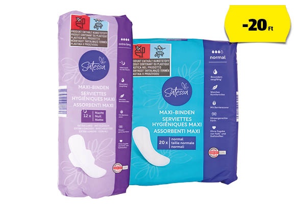 SATESSA Női betét, formázott, 20 vagy 12 darab/csomag