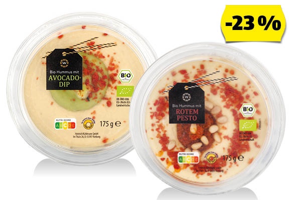 BIO Bio hummusz, 175 g/tégely