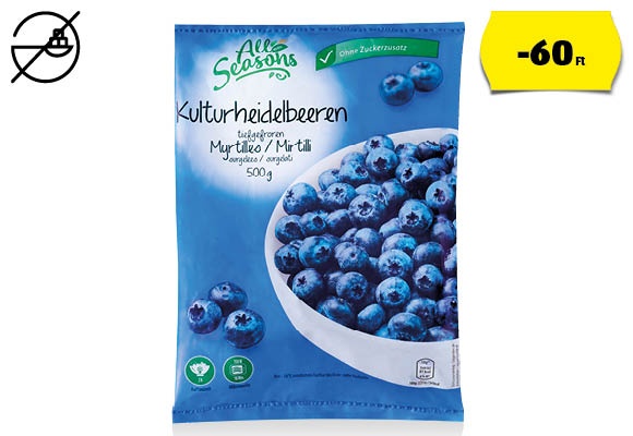 ALL SEASONS Áfonya, 500 g/csomag